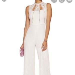 Alexis Naya Guipure Lace Jumpsuit sz M